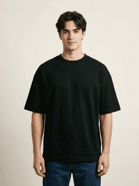 Black Drop Shoulder