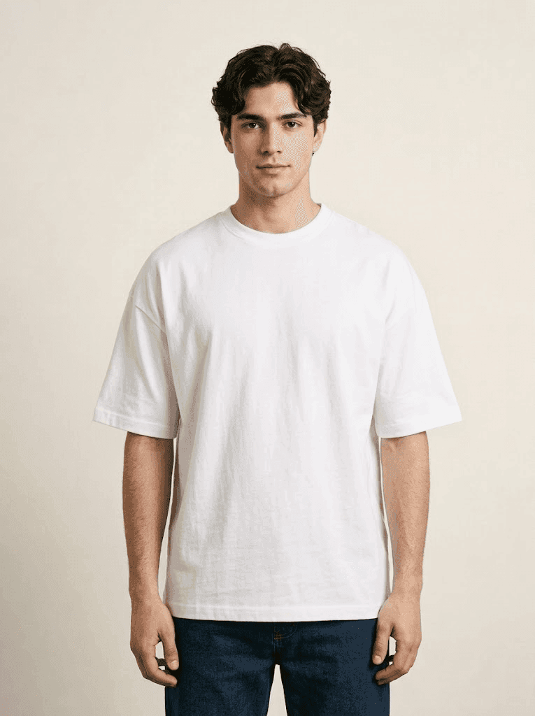 White Drop Shoulder